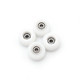 Blistered Asymmetrical Dual Bearing Wheels - 72D ULTRA - White