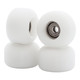 Blistered Asymmetrical Dual Bearing Wheels - 72D ULTRA - White