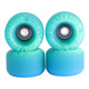 G4-BR Blistered x FlatFace x Blackriver G4 Urethane Wheels - Turquoise, Glow Front