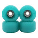 G4-BR Blistered x FlatFace x Blackriver G4 Urethane Wheels - Turquoise, Glow Front