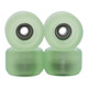 Blistered Urethane Wheels - Conical - 72D ULTRA - Translucent Green HeatShift -> Yellow