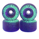 BR-G4 - Blistered x FlatFace x Blackriver x JoyCult - Urethane Wheels - TieDye Blue Sunshift -> Purple, Glow