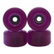 Blistered Urethane Wheels - John Cowart - 72D Ultra - Clear SunShift -> Purple