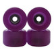 Blistered Urethane Wheels - Conical - 72D ULTRA - Clear Sunshift -> Purple