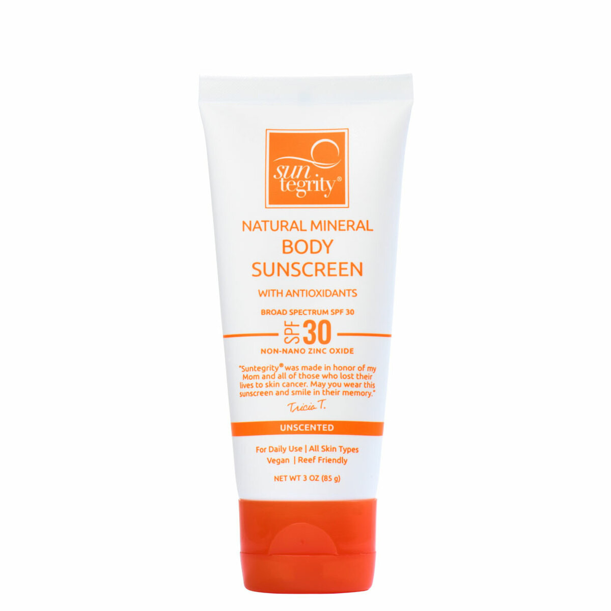 Suntegrity Natural Mineral Body Sunscreen SPF30