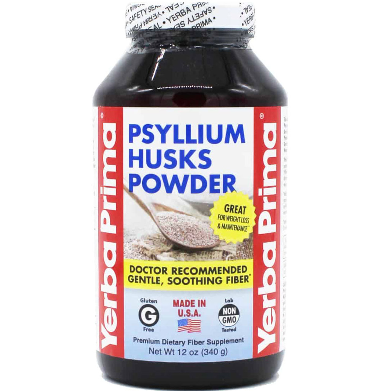 PSYLLIUM HUSKS POWDER 12 OZ Yerba Prima