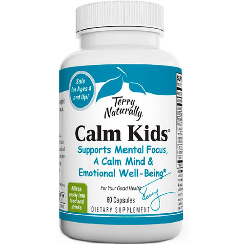 Calm Kids by Terry Naturally Front of Bottle