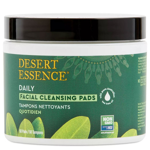TEA TREE OIL FACIAL CLEANSING PADS 50 PADS Desert Essence