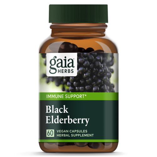 BLACK ELDERBERRY 60 VEGAN PHYTO CAPSULES Gaia Herbs