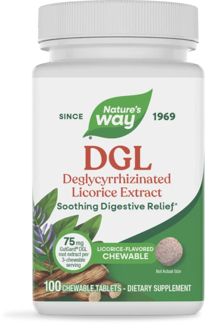 DGL ORIGINAL FORMULA 100 CHEWABLE TABLETS Nature's Way