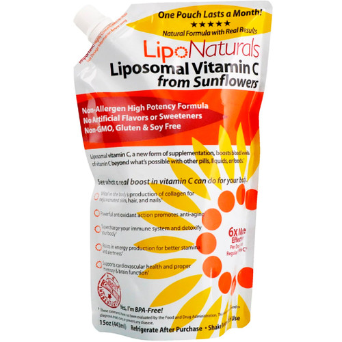 LIPO NATURALS LIPOSOMAL VITAMIN C FROM SUNFLOWERS 15 OZ