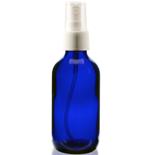 COBALT BLUE GLASS BOTTLE SPRAY TOP 2 OZ Southern Herb