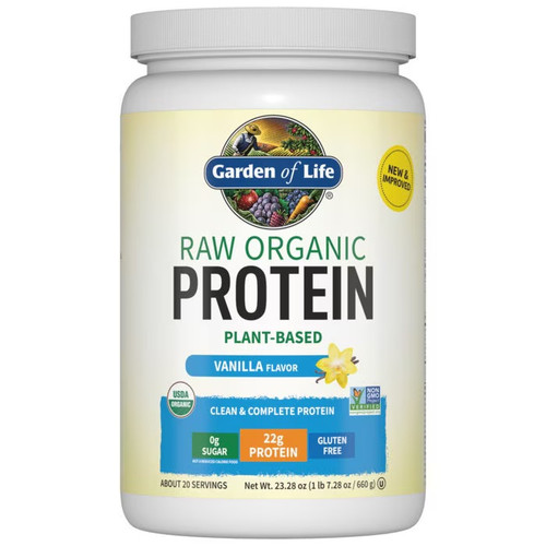 RAW ORGANIC PROTEIN POWDER VANILLA