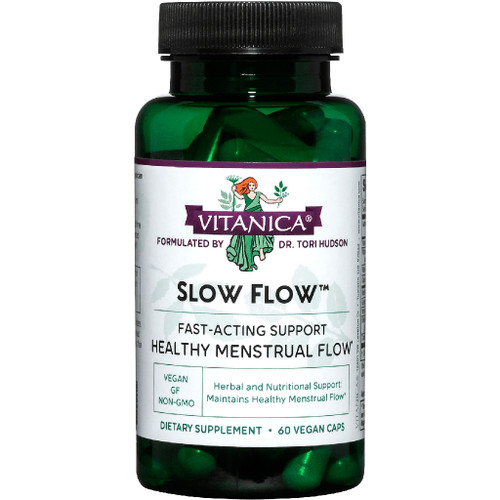 SLOW FLOW MENSTRUAL FLOW SUPPORT 60 V CAPS