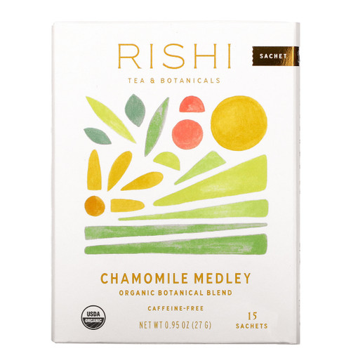 ORGANIC CHAMOMILE MEDLEY TEA 15 BAGS rishi tea