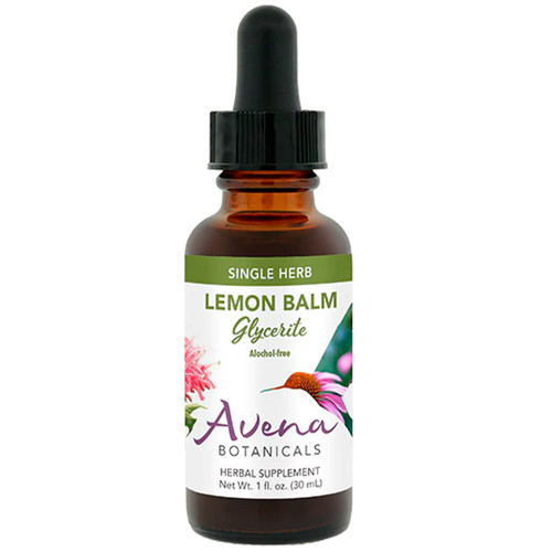 LEMON BALM GLYCERITE ALCOHOL-FREE Avena Botanicals