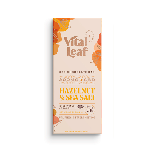 HAZELNUT SEA SALT CBD CHOCOLATE Vital Leaf