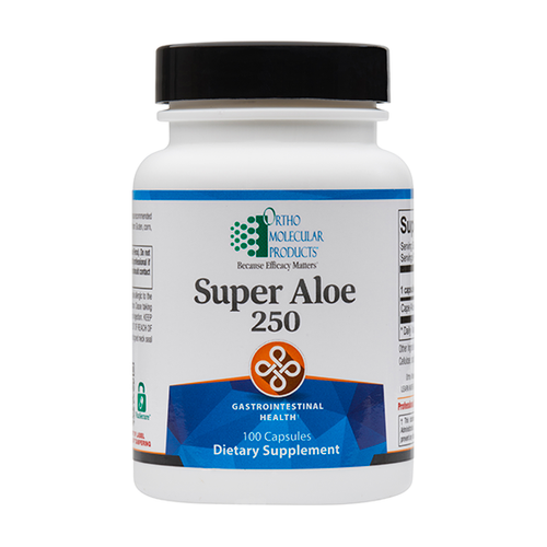 SUPER ALOE 250 100 CAPSULES Ortho Molecular Products