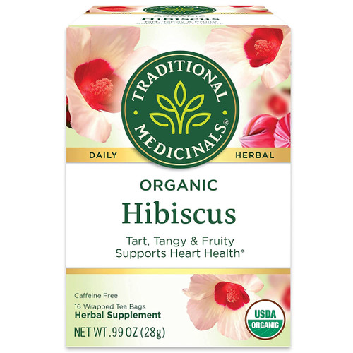 ORGANIC HIBISCUS 16 TEA BAGS Traditional Medicinals