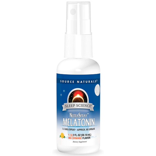 NUTRASPRAY MELATONIN NATURAL ORANGE FLAVOR 2 FL OZ Source Naturals