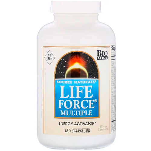 LIFE FORCE MULTIPLE NO IRON 180 CAPSULES Source Naturals