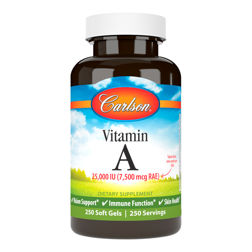 VITAMIN A 25,000 IU (7500 MCG RAE) 250 SOFTGELS Carlson