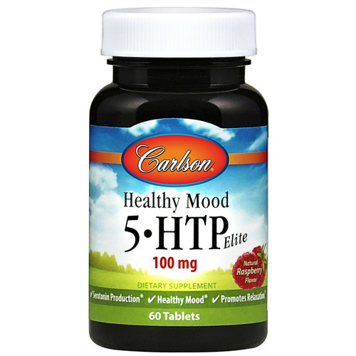 Healthy Mood 5-HTP Elite by Carlson Front of Bottle