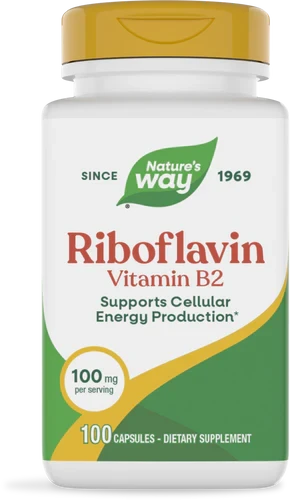 RIBOFLAVIN VITAMIN B-2 100 MG 100 CAPSULES Nature's Way