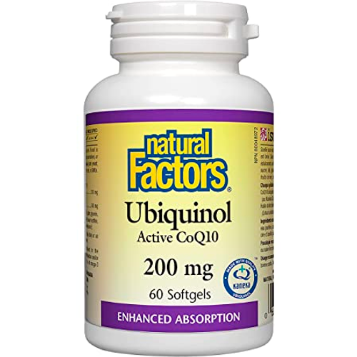 UBIQUINOL Coq10 200 MG 60 SOFTGELS Natural Factors