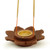 INCENSE HOLDER WOOD LOTUS