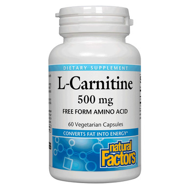natural factors l carnitine Acetyl L-Carnitine 500 mg, 60 Vegetarian Capsules L-Carnitine - Force Factor