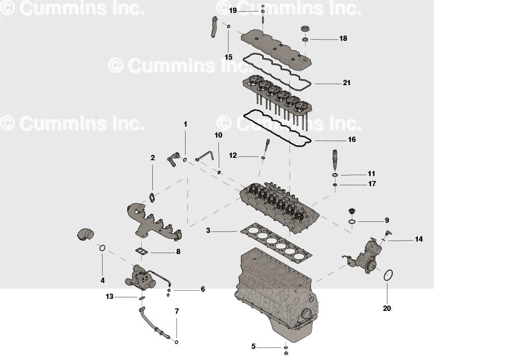 Cummins Upper Engine Gasket Kit 4089781