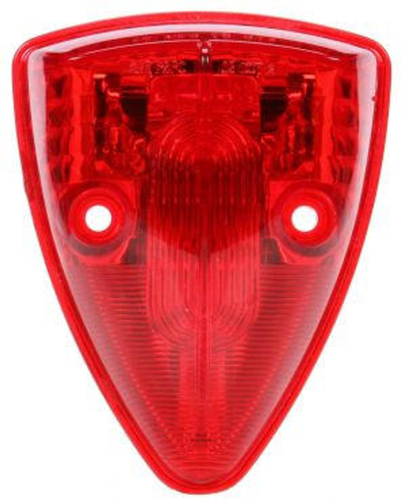Signal-Stat, LED, Red Triangular, 13 Diode, Marker Clearance Light, PC, 2 Screw, Hardwired, Stripped End, 12V