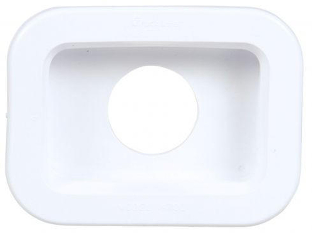 Open Back, White PVC, Grommet for 14 Series and 2.5 x 3.5 in. Lights, Rectangular