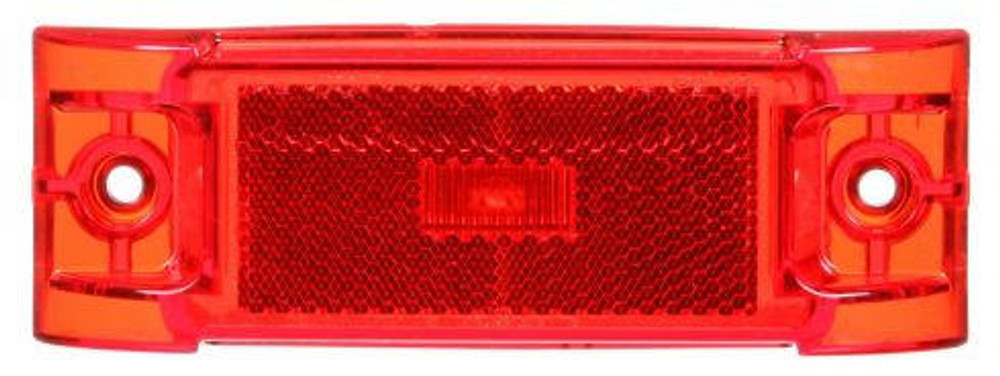 21 Series, LED, Red Rectangular, 1 Diode, Marker Clearance Light, PC, 2 Screw, Reflectorized, Fit 'N Forget M/C, .180 Bullet Terminal/Ring Terminal, 12V, Kit