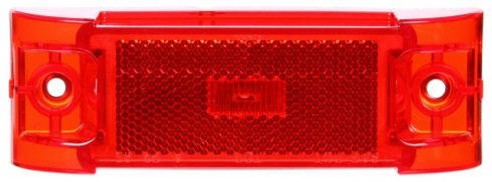 21 Series, LED, Red Rectangular, 1 Diode, Marker Clearance Light, PC, 2 Screw, Reflectorized, Diamond Shell, Fit 'N Forget M/C, .180 Bullet Terminal/Ring Terminal, 12V, Kit