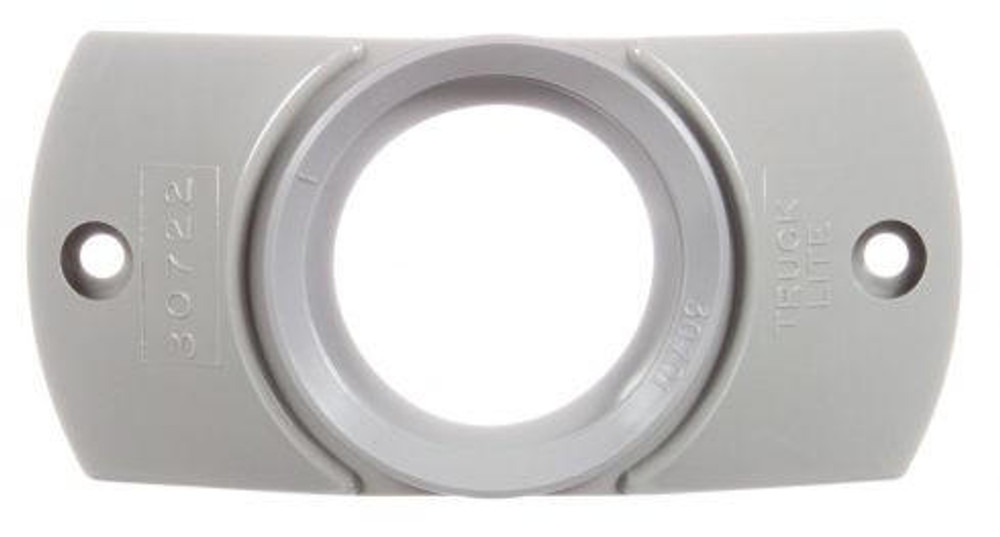 30 Series, Gray Grommet, Deflector Mount, 30 Series Lights, Used In Round Shape Lights, Gray Polycarbonate, 2 Screw Bracket Mount, PL-10, Stripped End/Ring Terminal, Kit
