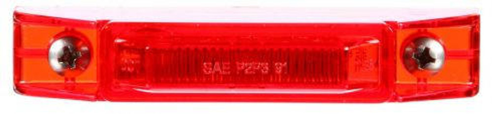35 Series, LED, Red Rectangular, 1 Diode, Marker Clearance Light, P2, 2 Screw, Fit 'N Forget M/C, .180 Bullet Terminal/Ring Terminal, 12V, Kit