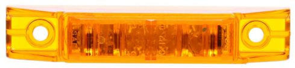 35 Series, LED, Yellow Rectangular, 5 Diode, Marker Clearance Light, PC, 2 Screw, Fit 'N Forget M/C, .180 Bullet Terminal/Ring Terminal, 12V, Kit