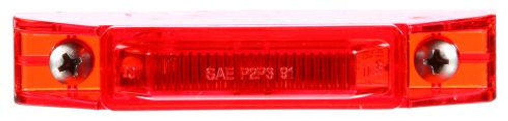 35 Series, LED, Red Rectangular, 1 Diode, Marker Clearance Light, P2, 2 Screw, Fit 'N Forget M/C, 12V