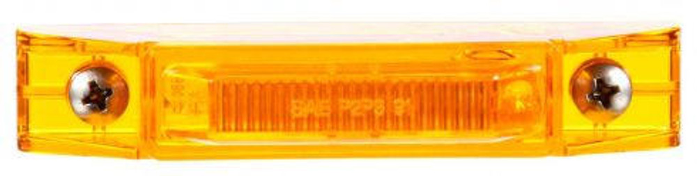 35 Series, LED, Yellow Rectangular, 2 Diode, Marker Clearance Light, P2, 2 Screw, Fit 'N Forget M/C, 12V, Bulk