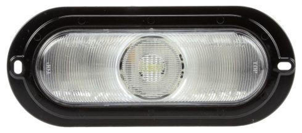 66 Series, LED, Clear Oval, 1 Diode, Back-Up Light, Black Flange Mount, Fit 'N Forget S.S., 12V