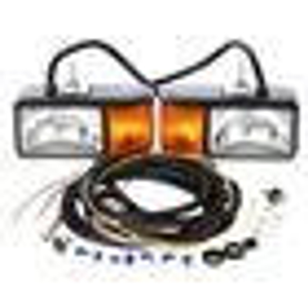 Universal, Halogen, 4 x 6 in. Rectangular, Snow Plow Light, 2 Bulb, Polycarbonate, 12V, Kit