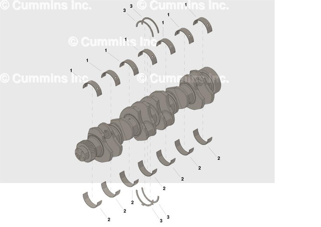 Cummins Main Bearing Set 4025125 Cummins Main Bearing Set 4025125