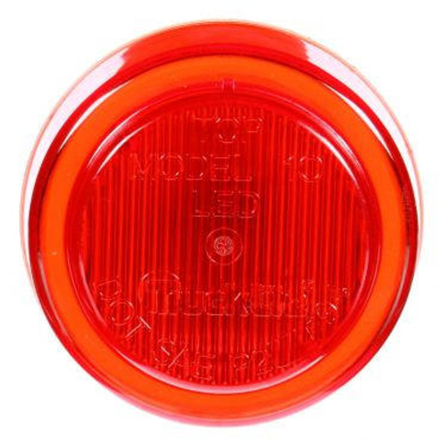 10 Series, LED, Red Round, 2 Diode, Marker Clearance Light, P2, Fit 'N Forget M/C, 12V