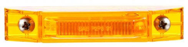 35 Series, LED, Yellow Rectangular, 2 Diode, Marker Clearance Light, P2, 2 Screw, Fit 'N Forget M/C, 12V, Bulk