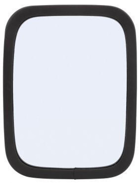 6 x 8 in., Black Stainless Steel Convex Mirror, Rectangular, Universal Mount