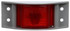 12 Series, Branch Deflector, Incandescent, Red Rectangular, 1 Bulb, Marker Clearance Light, PC, Gray ABS 4 Screw, PL-10, Ring Terminal/Stripped End, 12V, Kit