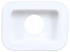 Open Back, White PVC, Grommet for 14 Series and 2.5 x 3.5 in. Lights, Rectangular