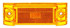 21 Series, LED, Yellow Rectangular, 2 Diode, Marker Clearance Light, PC, 2 Screw, Reflectorized, Fit 'N Forget M/C, .180 Bullet Terminal/Ring Terminal, 12V, Kit